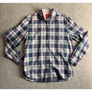 Tommy Bahama Mens Island Modern Fit Plaid Long Sleeve Button Down Shirt M